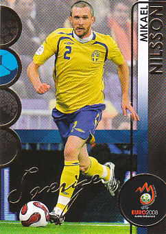 Mikael Nilsson Sweden Panini Euro 2008 Card Collection #176
